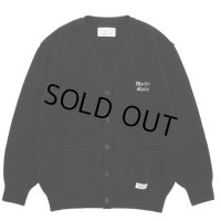 WACKO MARIA/CLASSIC KNIT CARDIGAN（BLACK）［クラシックニットカーディガン-23秋冬］