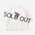 TIGHTBOOTH/BITE VELOUR 3/4 SLEEVE TEE（White） 【30%OFF】［ベロア7分袖T-23秋冬］
