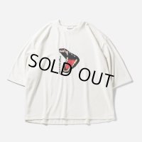 TIGHTBOOTH/BITE VELOUR 3/4 SLEEVE TEE（White） 【30%OFF】［ベロア7分袖T-23秋冬］