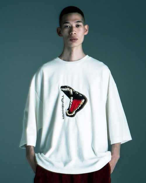 他の写真2: TIGHTBOOTH/BITE VELOUR 3/4 SLEEVE TEE（White） 【30%OFF】［ベロア7分袖T-23秋冬］