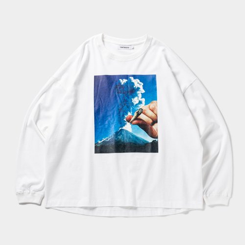 他の写真1: 【30%OFF】TIGHTBOOTH/VOLCANO L/S T-SHIRT（White）［プリント長袖T-23秋冬］