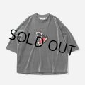 TIGHTBOOTH/BITE VELOUR 3/4 SLEEVE TEE（Charcoal）［ベロア7分袖T-23秋冬］