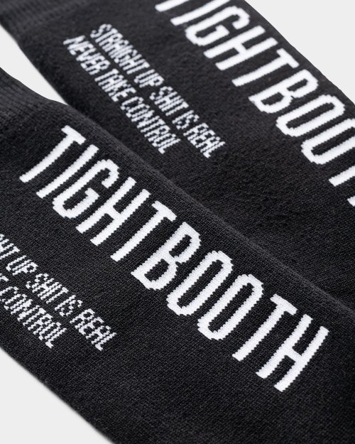 他の写真3: TIGHTBOOTH/LABEL LOGO HIGH SOCKS（Black）［ハイソックス-23秋冬］