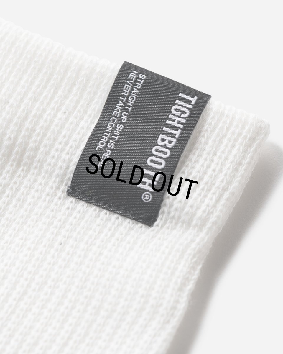 画像3: TIGHTBOOTH/LABEL LOGO HIGH SOCKS（White）［ラベルロゴハイソックス-23秋冬］ (3)