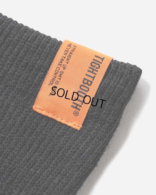画像5: TIGHTBOOTH/LABEL LOGO HIGH SOCKS（Black）［ハイソックス-23秋冬］