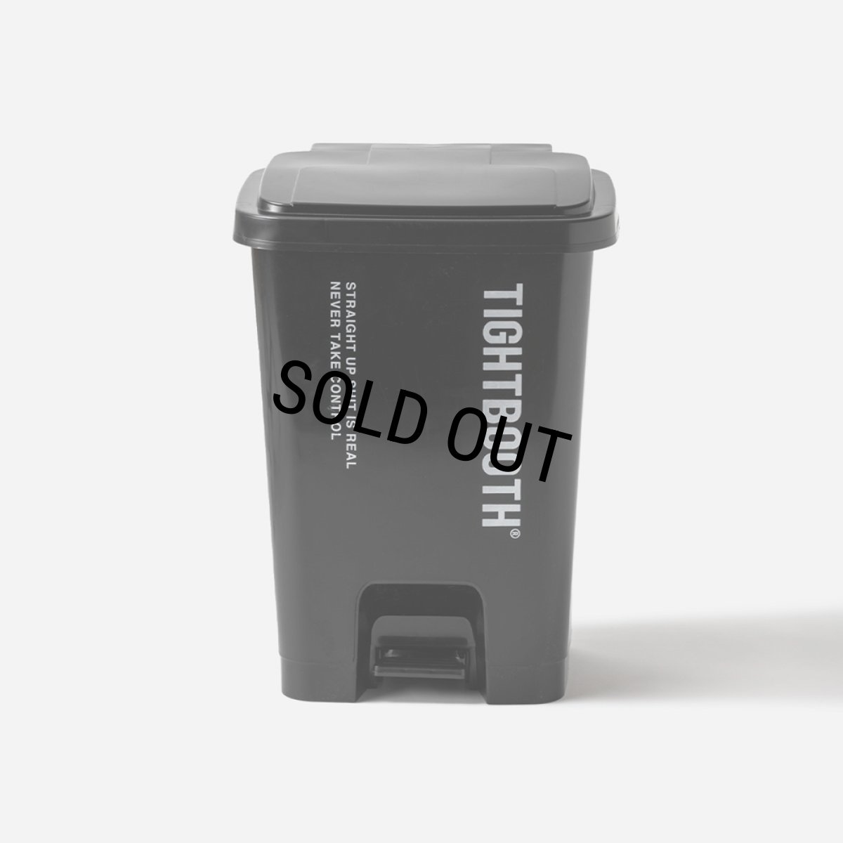 画像1: TIGHTBOOTH/LOGO TRASH CAN L（Black）［ゴミ箱"L"-23秋冬］ (1)