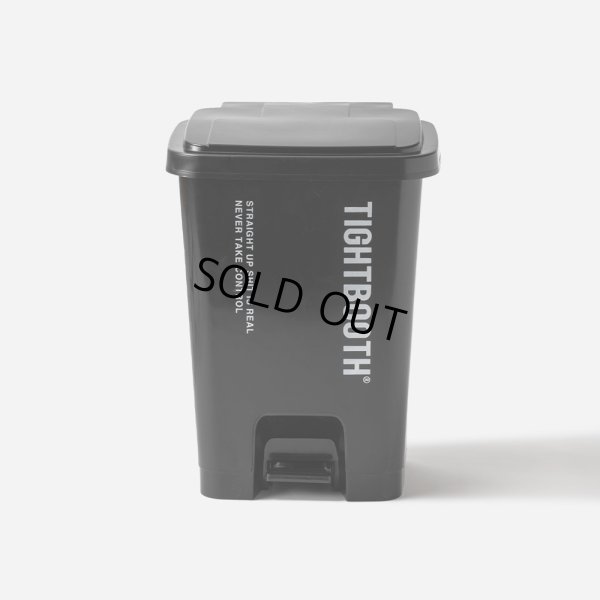 画像1: TIGHTBOOTH/LOGO TRASH CAN L（Black）［ゴミ箱"L"-23秋冬］