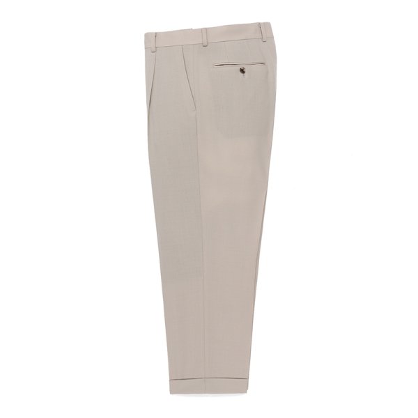 画像1: WACKO MARIA/DORMEUIL / PLEATED TROUSERS（TYPE-2）（LIGHT BEIGE）［ワンタックスラックス(TYPE-2)-23秋冬］