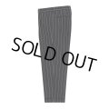 WACKO MARIA/DORMEUIL / STRIPED PLEATED TROUSERS（TYPE-2）（BLACK）［ワンタックスラックス(TYPE-2)-23秋冬］