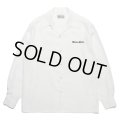 WACKO MARIA/50'S OPEN COLLAR SHIRT（WHITE）［50'Sオープンカラーシャツ-23秋冬］