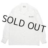 WACKO MARIA/50'S OPEN COLLAR SHIRT（WHITE）［50'Sオープンカラーシャツ-23秋冬］