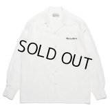 WACKO MARIA/50'S OPEN COLLAR SHIRT（WHITE）［50'Sオープンカラーシャツ-23秋冬］