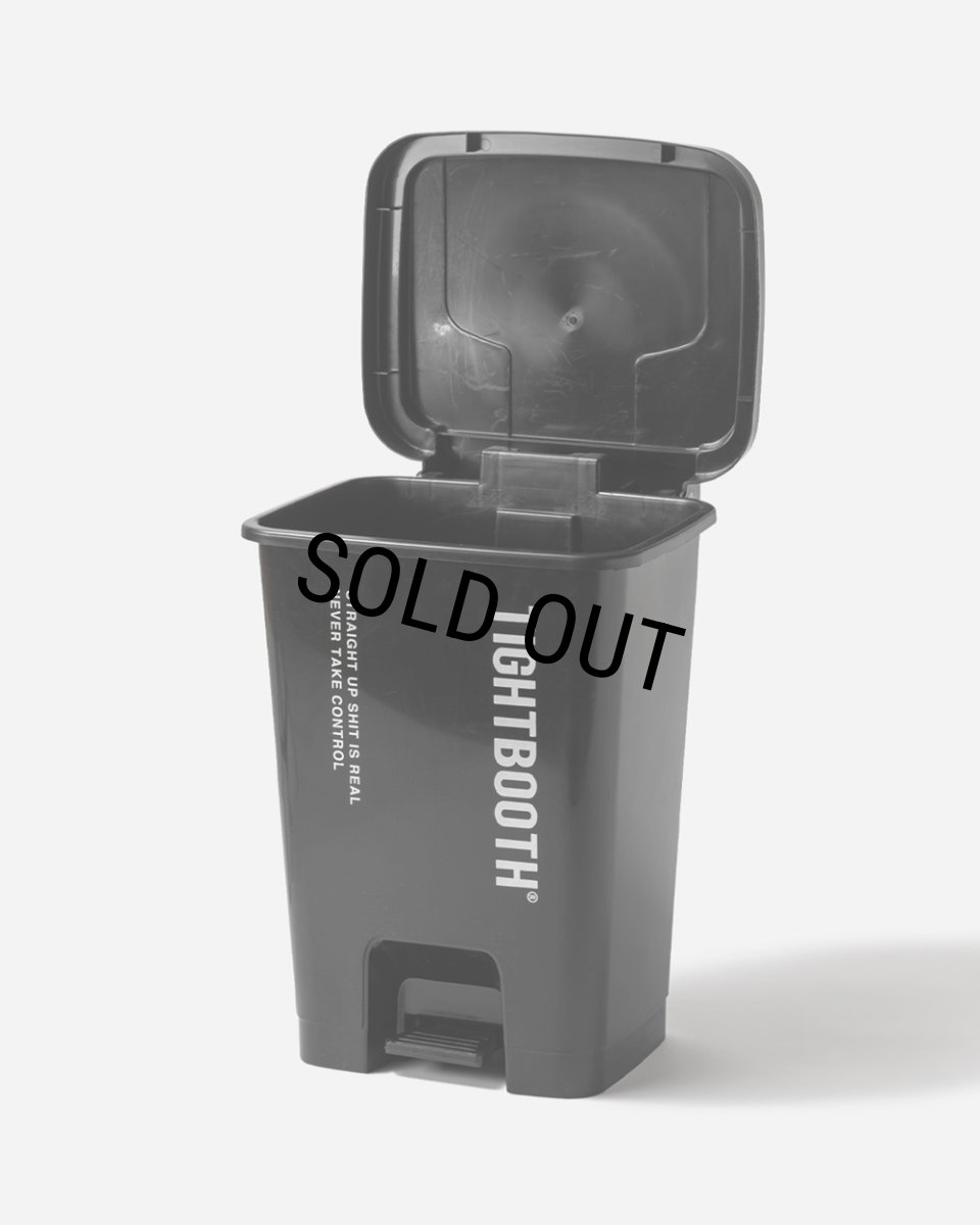 画像4: TIGHTBOOTH/LOGO TRASH CAN L（Black）［ゴミ箱"L"-23秋冬］ (4)