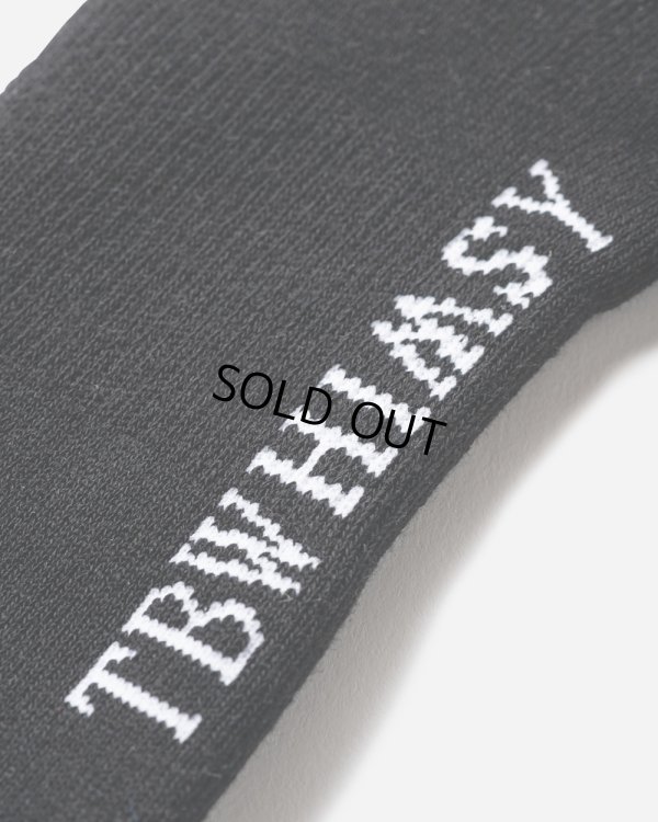 画像4: TIGHTBOOTH/LABEL LOGO HIGH SOCKS（Black）［ハイソックス-23秋冬］