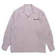 画像1: WACKO MARIA/50'S OPEN COLLAR SHIRT（PURPLE）［50'Sオープンカラーシャツ-23秋冬］ (1)