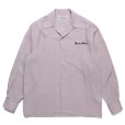 画像1: WACKO MARIA/50'S OPEN COLLAR SHIRT（PURPLE）［50'Sオープンカラーシャツ-23秋冬］ (1)