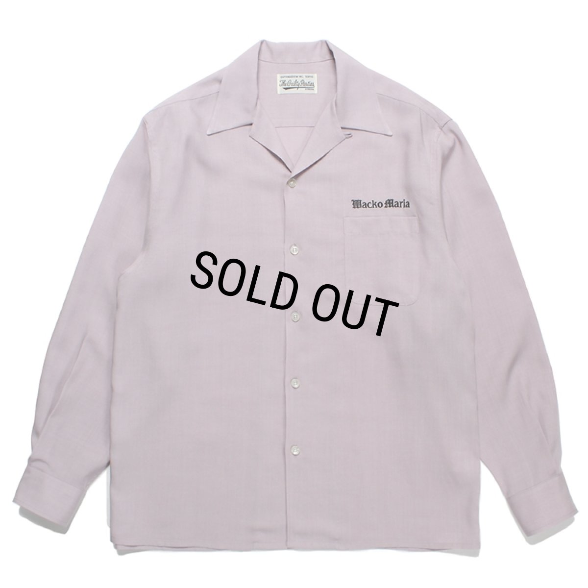 画像1: WACKO MARIA/50'S OPEN COLLAR SHIRT（PURPLE）［50'Sオープンカラーシャツ-23秋冬］ (1)