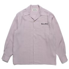 画像1: WACKO MARIA/50'S OPEN COLLAR SHIRT（PURPLE）［50'Sオープンカラーシャツ-23秋冬］ (1)
