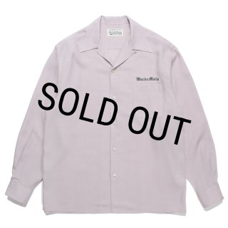WACKO MARIA 天国東京50s オープンカラーシャツ　長袖シャツ　L WACKO MARIA ワコマリア オープンカラー 開襟 長袖 シャツ パープル系