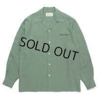WACKO MARIA/50'S OPEN COLLAR SHIRT（GREEN）［50'Sオープンカラーシャツ-23秋冬］