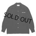 WACKO MARIA/50'S OPEN COLLAR SHIRT（BLACK）［50'Sオープンカラーシャツ-23秋冬］