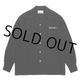 WACKO MARIA/50'S OPEN COLLAR SHIRT（BLACK）［50'Sオープンカラーシャツ-23秋冬］