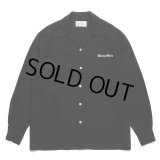 WACKO MARIA/50'S OPEN COLLAR SHIRT（BLACK）［50'Sオープンカラーシャツ-23秋冬］