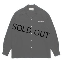 WACKO MARIA/50'S OPEN COLLAR SHIRT（BLACK）［50'Sオープンカラーシャツ-23秋冬］