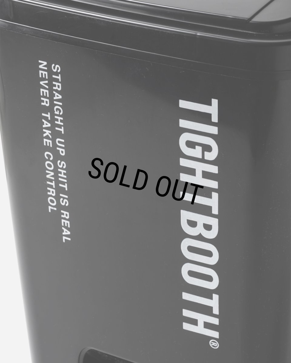 画像5: TIGHTBOOTH/LOGO TRASH CAN L（Black）［ゴミ箱"L"-23秋冬］ (5)
