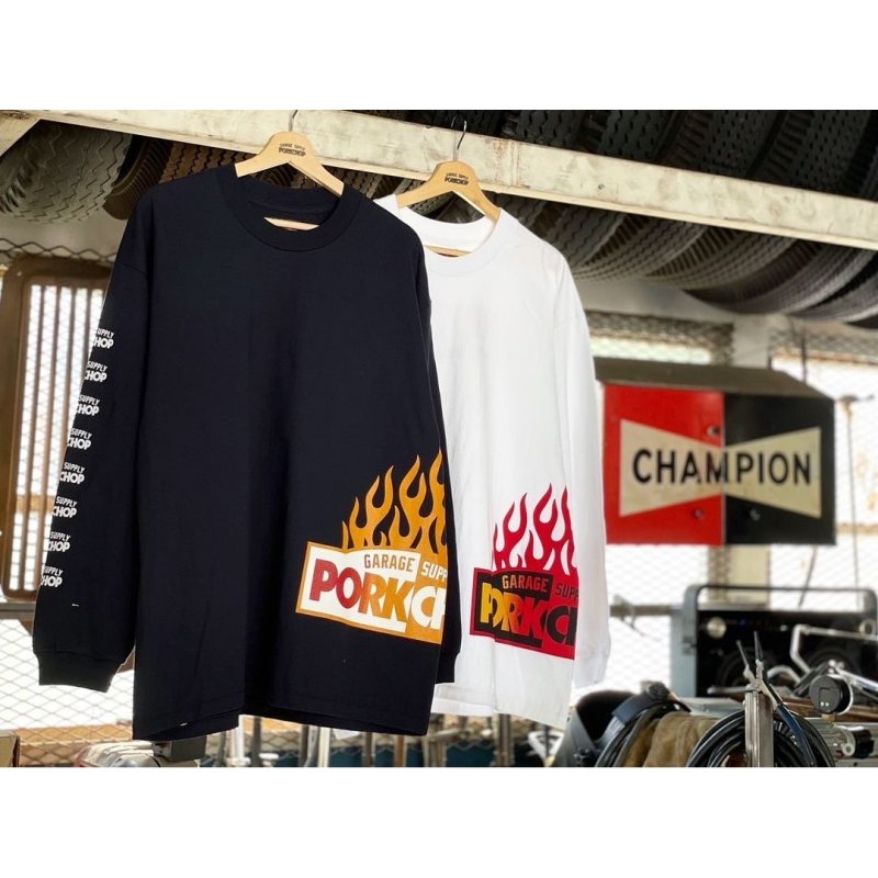 画像3: PORKCHOP/FIRE BLOCK MULTI L/S TEE（BLACK）［プリント長袖T-23秋冬］