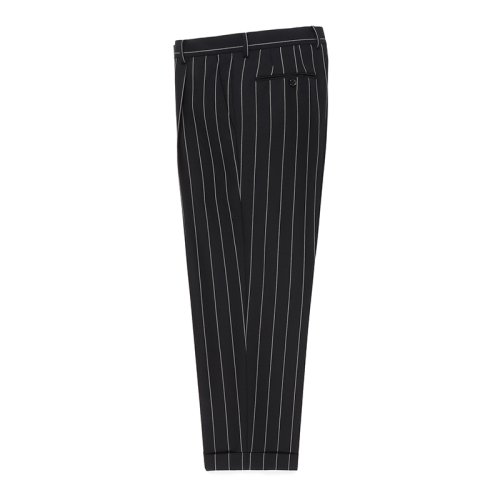 他の写真1: WACKO MARIA/DORMEUIL / STRIPED PLEATED TROUSERS（TYPE-2）（BLACK）［ワンタックスラックス(TYPE-2)-23秋冬］