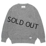 WACKO MARIA/CLASSIC KNIT SWEATER（GRAY）［クラシックニットセーター-23秋冬］