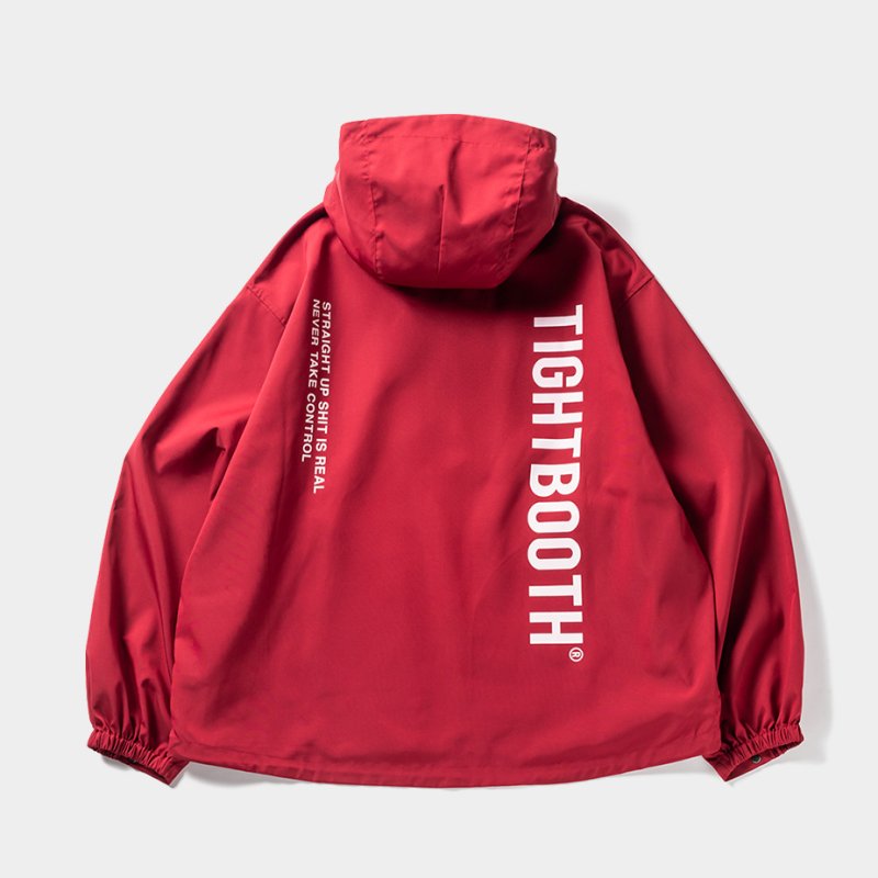 画像2: TIGHTBOOTH/LABEL ANORAK（Red）［アノラックJKT-23秋冬］