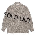 WACKO MARIA/LEOPARD OPEN COLLAR SHIRT（BEIGE）［レオパードオープンカラーシャツ-23秋冬］