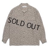 WACKO MARIA/LEOPARD OPEN COLLAR SHIRT（BEIGE）［レオパードオープンカラーシャツ-23秋冬］