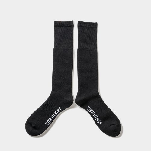 他の写真2: TIGHTBOOTH/LABEL LOGO HIGH SOCKS（Black）［ハイソックス-23秋冬］