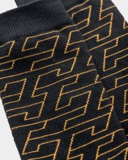 画像3: TIGHTBOOTH/T JACQUARD SOCKS（Black）［ジャガードソックス-23秋冬］ (3)