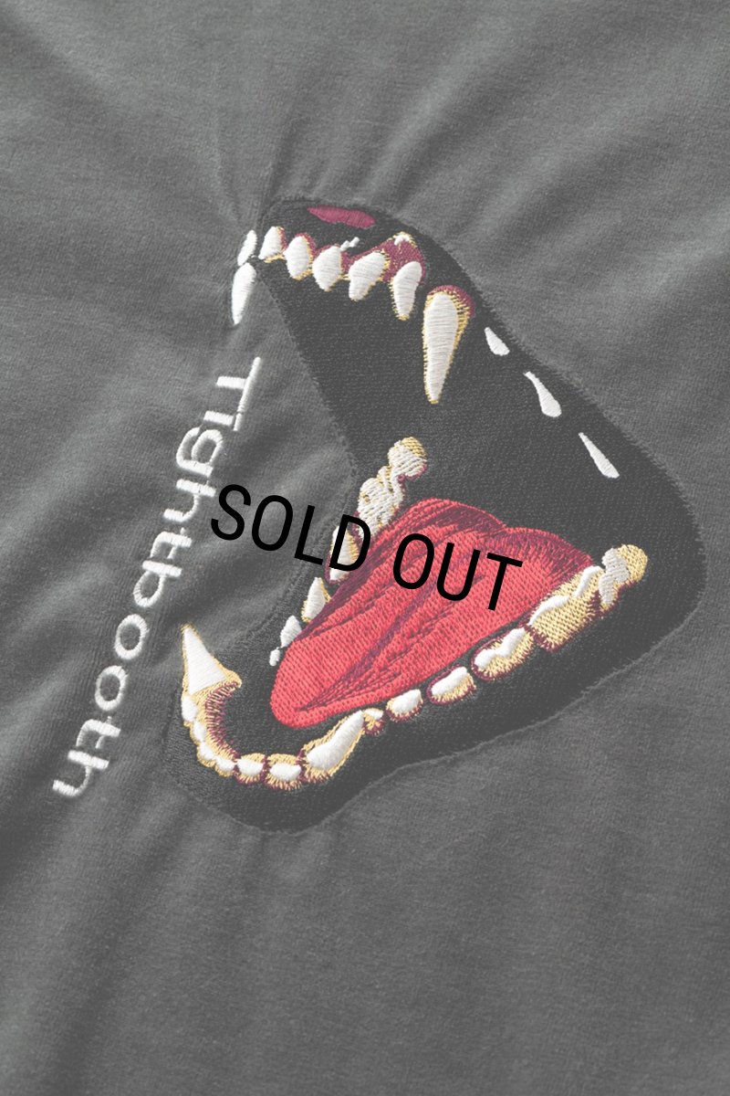 画像3: TIGHTBOOTH/BITE VELOUR 3/4 SLEEVE TEE（Charcoal）［ベロア7分袖T-23秋冬］ (3)