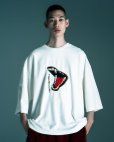 画像2: TIGHTBOOTH/BITE VELOUR 3/4 SLEEVE TEE（White） 【30%OFF】［ベロア7分袖T-23秋冬］ (2)