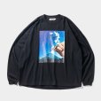 画像1: 【30%OFF】TIGHTBOOTH/VOLCANO L/S T-SHIRT（Black）［プリント長袖T-23秋冬］ (1)