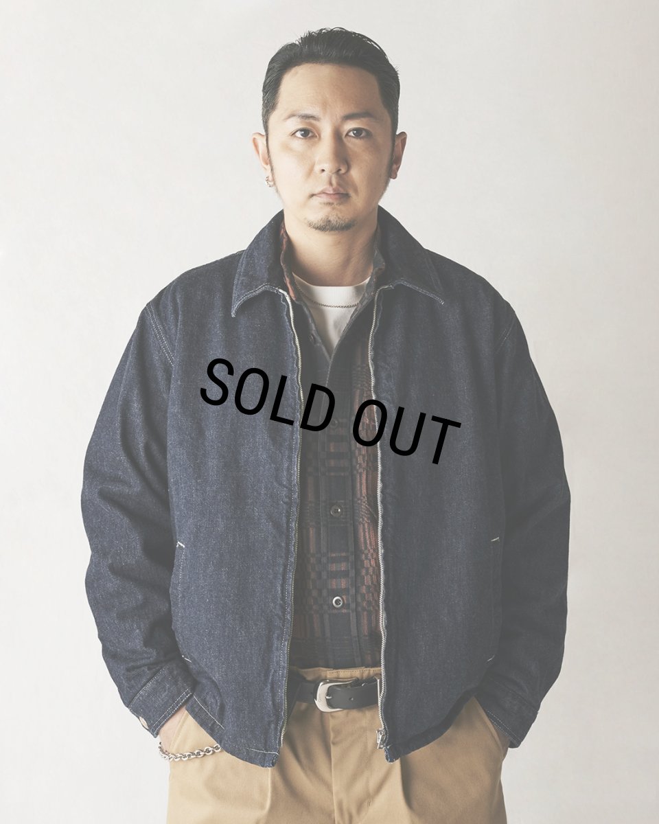 画像5: CALEE/VINTAGE REPRODUCT DENIM SWINGTOP＜OW＞（INDIGO BLUE）［デニムスウィングトップ-23秋冬］ (5)