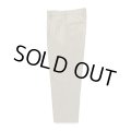WACKO MARIA/DOUBLE PLEATED CHINO TROUSERS（WHITE）［ツータックチノトラウザース-23秋冬］