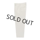 WACKO MARIA/DOUBLE PLEATED CHINO TROUSERS（WHITE）［ツータックチノトラウザース-23秋冬］