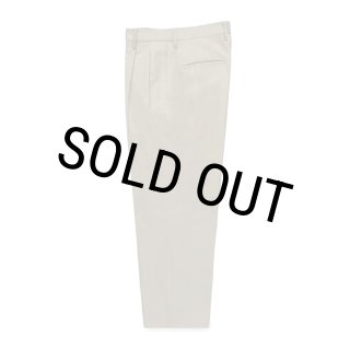 WACKO MARIA/DOUBLE PLEATED CHINO TROUSERS（WHITE