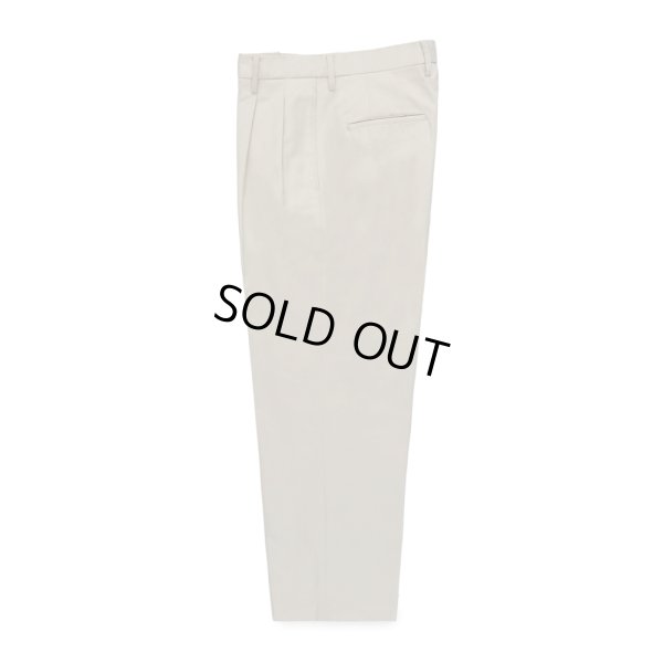 画像1: WACKO MARIA/DOUBLE PLEATED CHINO TROUSERS（WHITE）［ツータックチノトラウザース-23秋冬］