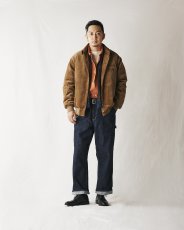 画像5: CALEE/VINTAGE REPRODUCT DENIM PAINTER PANTS＜OW＞（INDIGO BLUE）［デニムペインターパンツ-23秋冬］ (5)