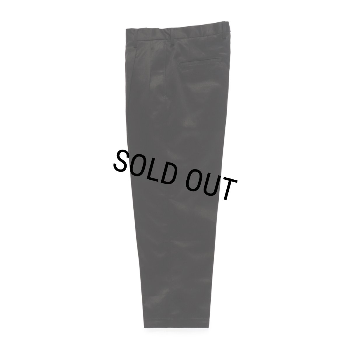 画像1: WACKO MARIA/DOUBLE PLEATED CHINO TROUSERS（BLACK）［ツータックチノトラウザース-23秋冬］ (1)