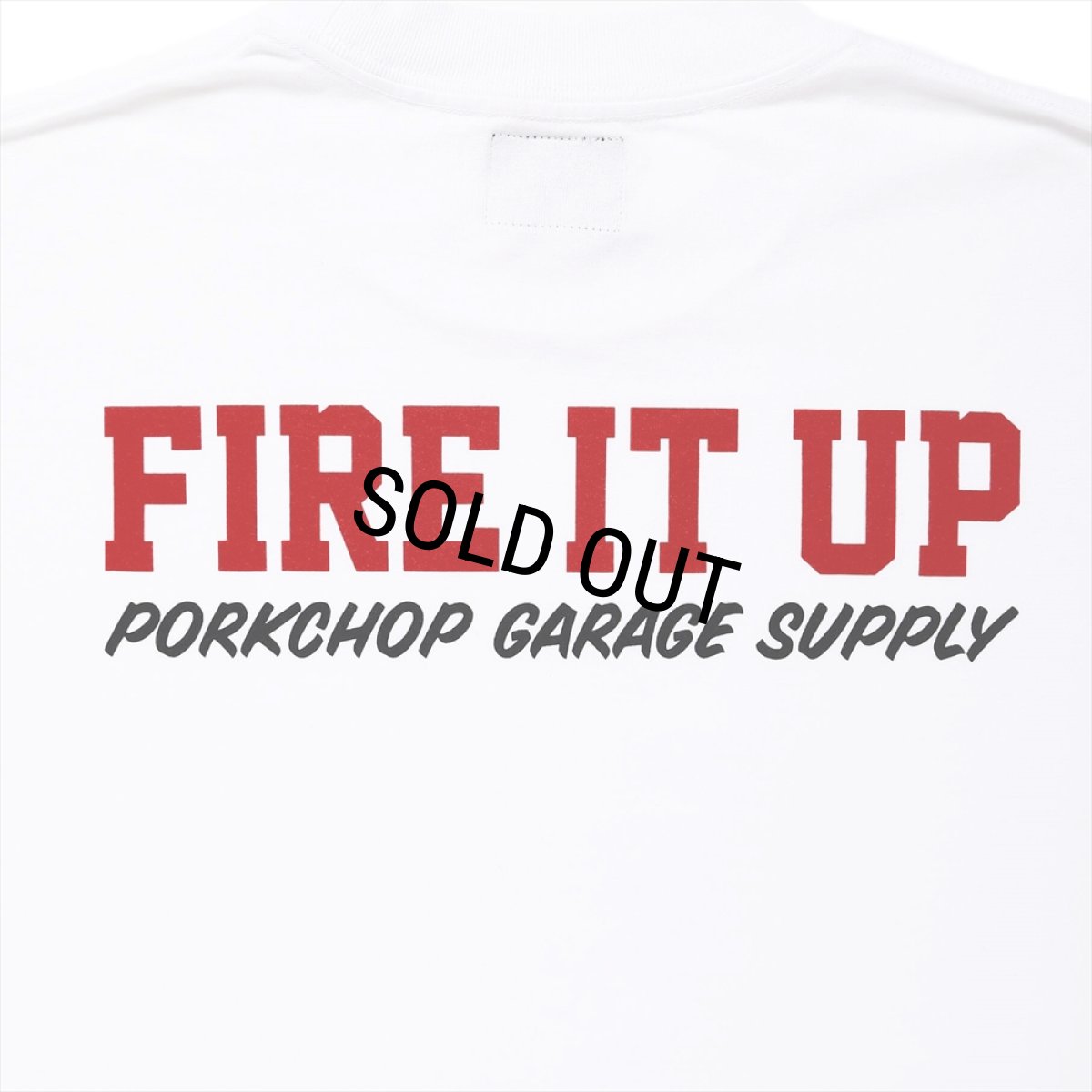 画像5: PORKCHOP/FIRE BLOCK MULTI L/S TEE（WHITE）［プリント長袖T-23秋冬］ (5)