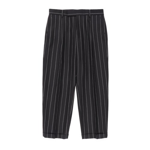 他の写真2: WACKO MARIA/DORMEUIL / STRIPED PLEATED TROUSERS（TYPE-2）（BLACK）［ワンタックスラックス(TYPE-2)-23秋冬］