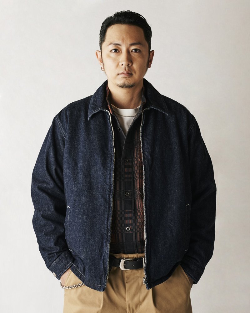 画像3: CALEE/VINTAGE REPRODUCT DENIM SWINGTOP＜OW＞（INDIGO BLUE）［デニムスウィングトップ-23秋冬］